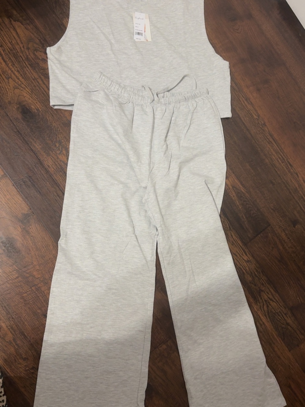 Light Gray women’s  Sweatpants - Comfortable Elastic Waist Bottoms